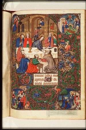 The Last Supper: Christ and the apostles at table