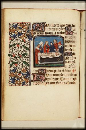 The entombment of Christ