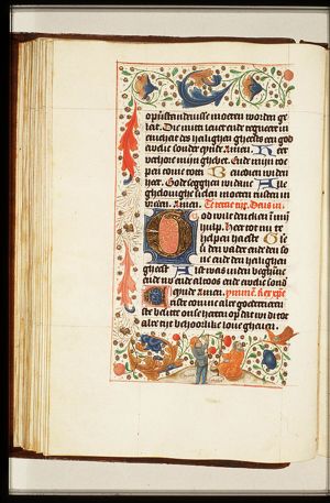 Annunciation of Christ's birth to the shepherds