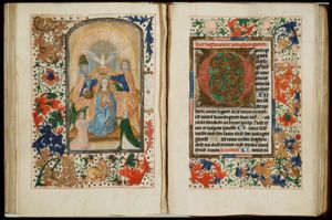The coronation of Mary by God the Father, Christ and the Holy Spirit