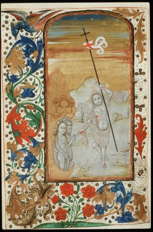 Harrowing of Hell: Christ leaves hell and liberates the souls