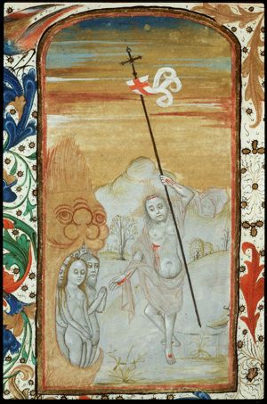Harrowing of Hell: Christ leaves hell and liberates the souls