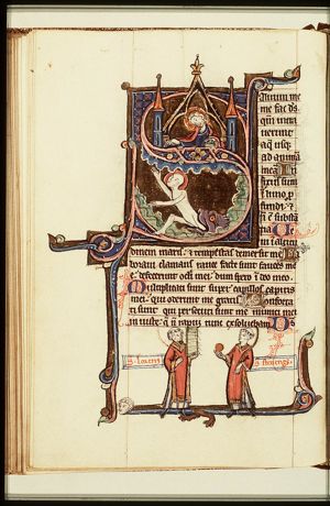 Jonah is cast up by the great fish