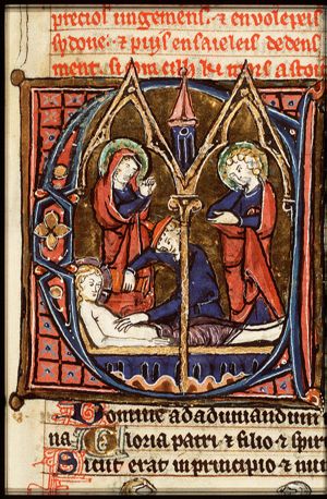 The entombment of Christ