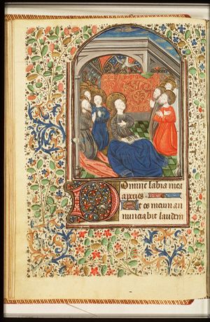 Pentecost: the Holy Spirit descends upon Mary and the apostles
