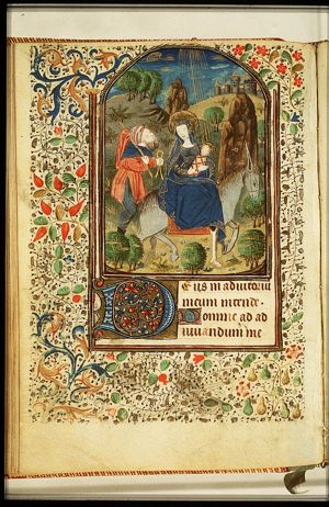 The Flight into Egypt: Mary, St. Joseph and the Christ-child on their way