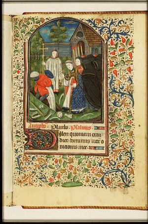 A burial on a graveyard