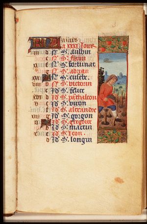 March: a man pruning