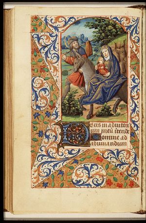 The Flight into Egypt: Mary, St. Joseph and the Christ-child on their way
