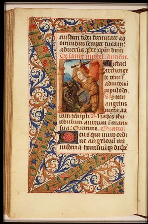 St. Michael conquering the dragon (Satan)