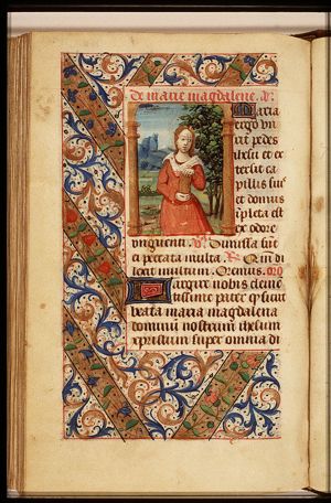 St. Mary Magdalene holding a jar of ointment