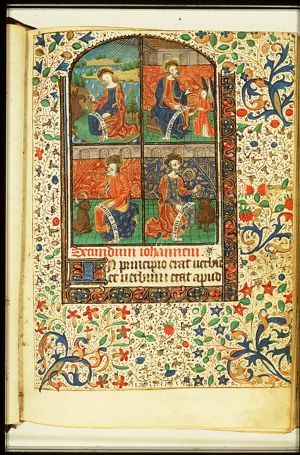 The four evangelists with their symbols