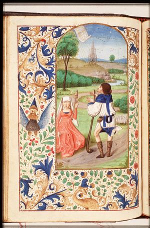 The annunciation of Christ's birth to the shepherds