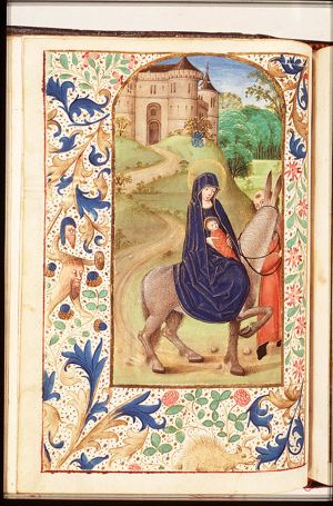 The Flight into Egypt: Mary, St. Joseph and the Christ-child on their way