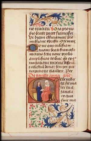 St. Anna teaching Mary to read