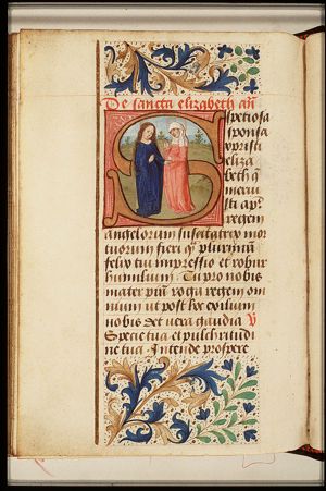 The Visitation: Mary meets St. Elisabeth