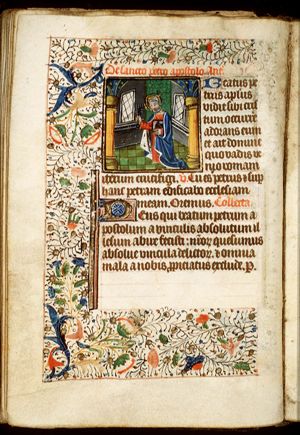 St. Peter holding a key and a book