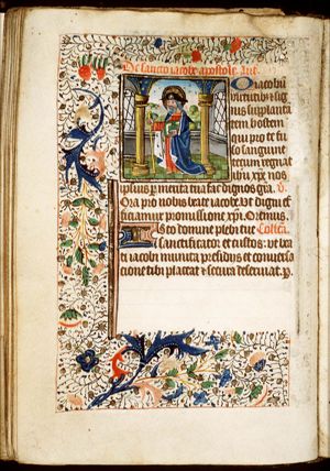 St. James the Great holding a staff and a book