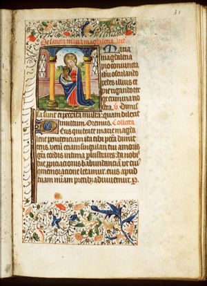 St. Mary Magdalene holding a jar of ointment