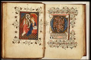 The Annunciation: Gabriel announces Christ's birth to Mary
