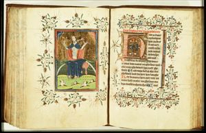 The Last Judgement: Christ on a rainbow raises the dead