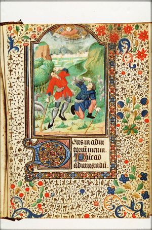 The annunciation of Christ's birth to the shepherds