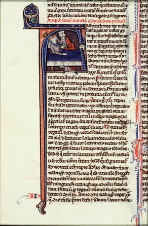 Holofernes beheaded by Judith with his own sword