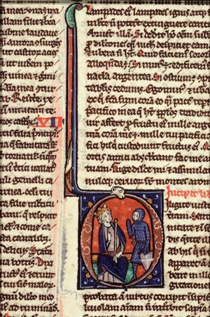 Solomon's wisdom: he commands a soldier to divide the living child in two