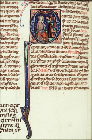 Jeremiah lamenting over the destruction of Jerusalem