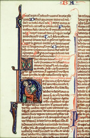 The prophet Baruch writing