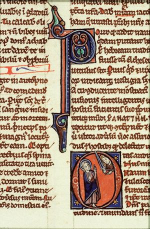 The prophet Nahum communicating with God