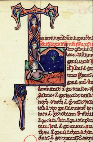 The Tree of Jesse: genealogical tree sprouting from Jesse's loins
