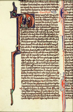 St. Paul speaking to one of the Corinthians