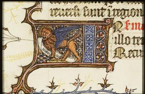 The symbol of the evangelist St. Mark: the lion