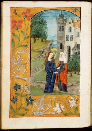 The Visitation: Mary meets St. Elisabeth