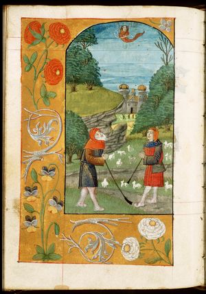 Annunciation of Christ's birth to the shepherds