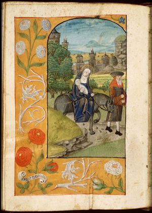 The Flight into Egypt: Mary, St. Joseph and the Christ-child on their way