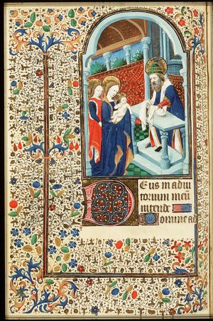 The presentation in the temple: Mary presents the Christ-child to Simeon