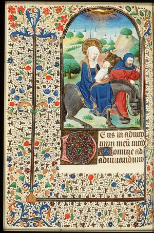 The Flight into Egypt: Mary, St. Joseph and the Christ-child on their way