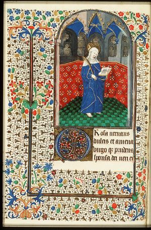 St. Rosa of Viterbo holding a palm and a book