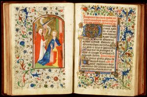 The Annunciation: Gabriel announces Christ's birth to Mary