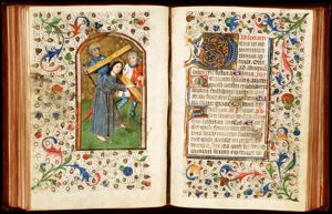 The carrying of the cross: Christ bears the cross