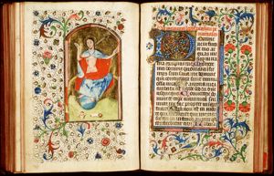The Last Judgement: Christ on a rainbow raises the dead