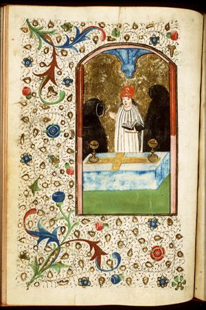 A funeral service in a church