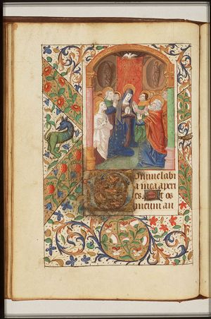 Pentecost: the Holy Spirit descends upon Mary and the apostles