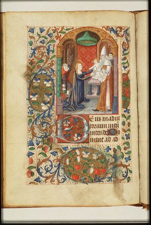 The presentation in the temple: Mary presents the Christ-child to Simeon