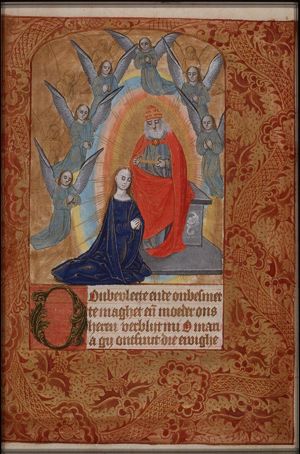 The coronation of Mary by God the Father