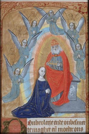 The coronation of Mary by God the Father