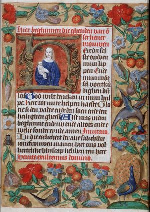 Madonna: Mary holding the Christ-child
