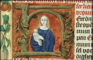 Madonna: Mary holding the Christ-child